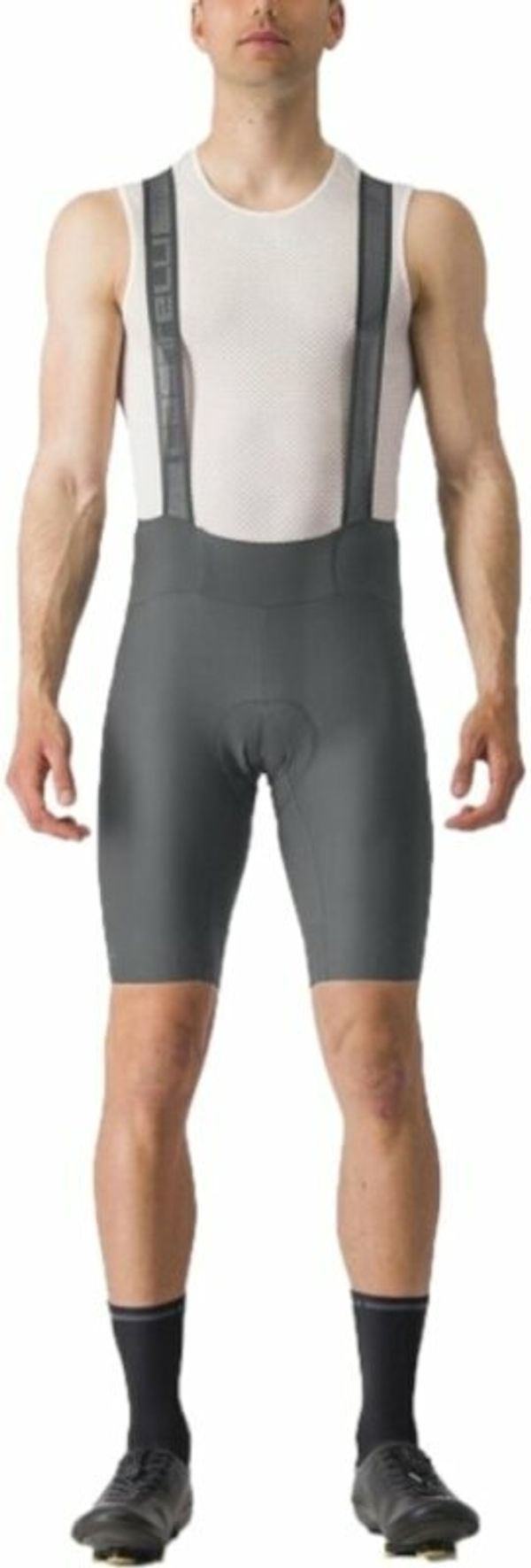 Castelli Castelli Espresso Bibshort Gunmetal Gray XL Kolesarske hlače