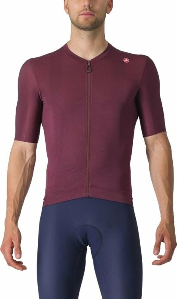 Castelli Castelli Espresso Jersey Jersey Deep Bordeaux/Silver Moon 2XL