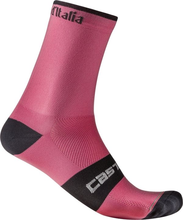 Castelli Castelli Giro107 18 Sock Rosa Giro 2XL Kolesarske nogavice
