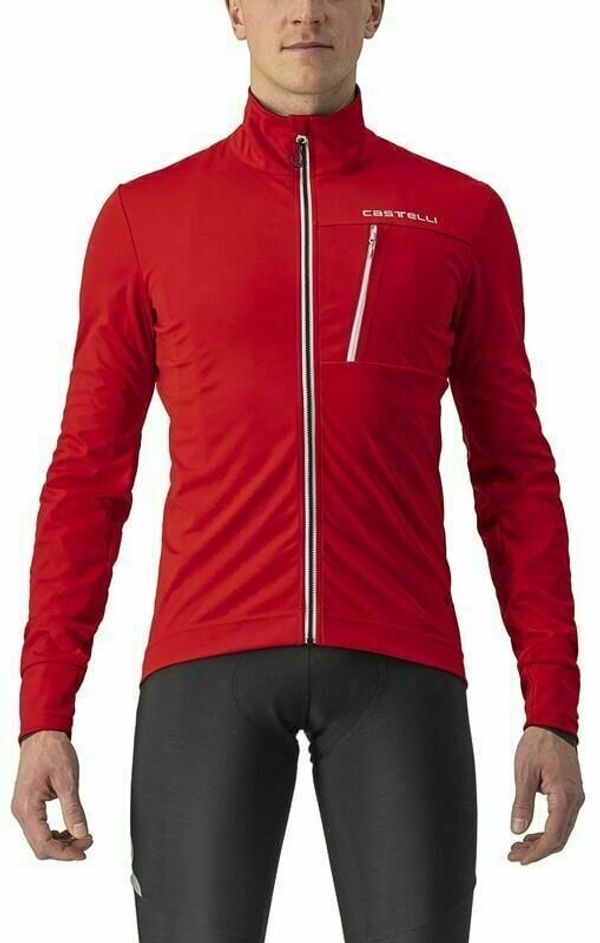 Castelli Castelli Go Jacket Red/Silver Gray 2XL Jakna