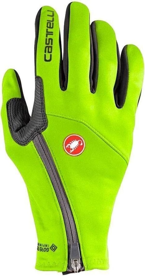 Castelli Castelli MORTIROLO Electric Lime XL Kolesarske rokavice