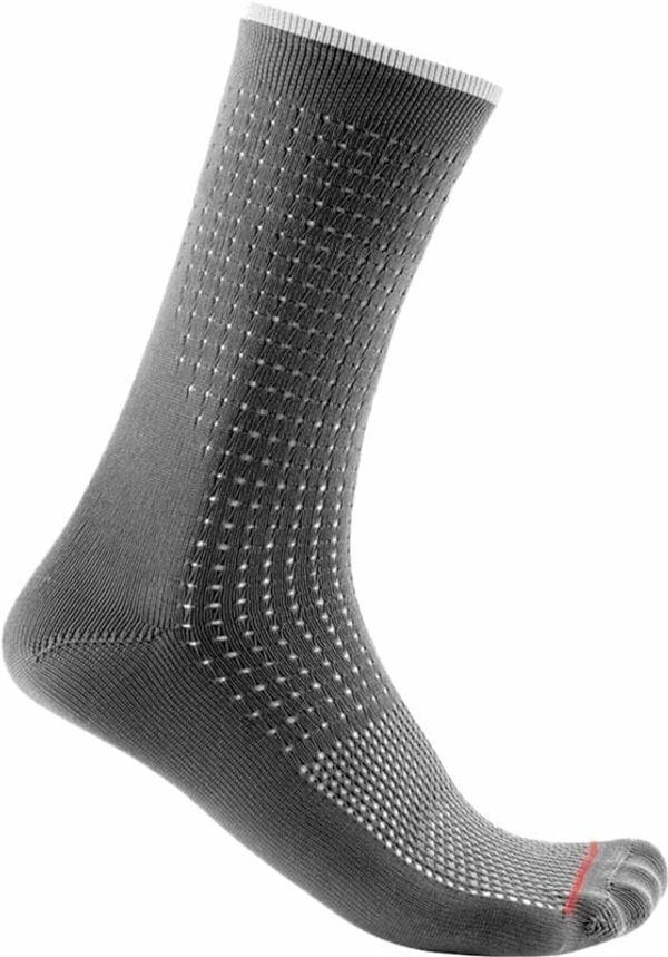 Castelli Castelli Premio 18 Sock Gunmetal Gray S/M Kolesarske nogavice