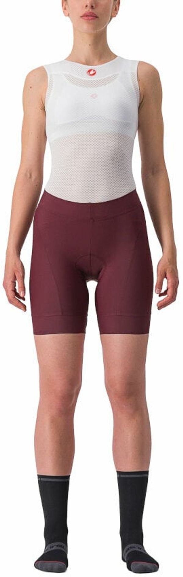 Castelli Castelli Prima W Short Deep Bordeaux/Persian Red XS Kolesarske hlače