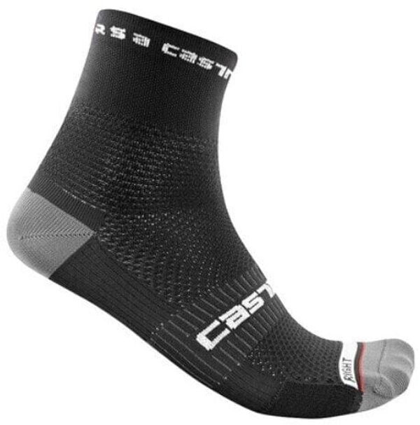 Castelli Castelli Rosso Corsa Pro 9 Sock Black 2XL Kolesarske nogavice