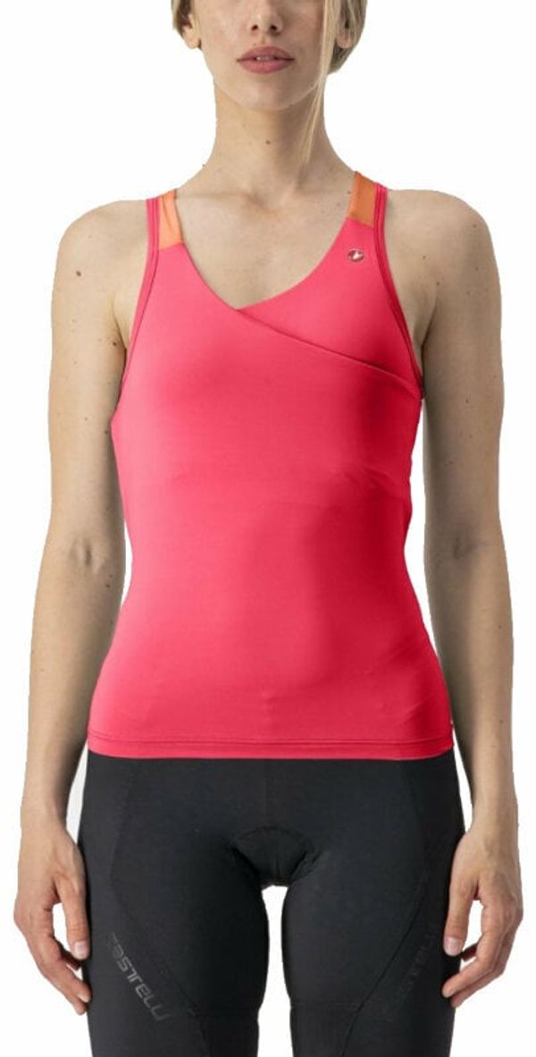 Castelli Castelli Solaris W Top Brezrokavnik Hibiscus/Soft Orange S