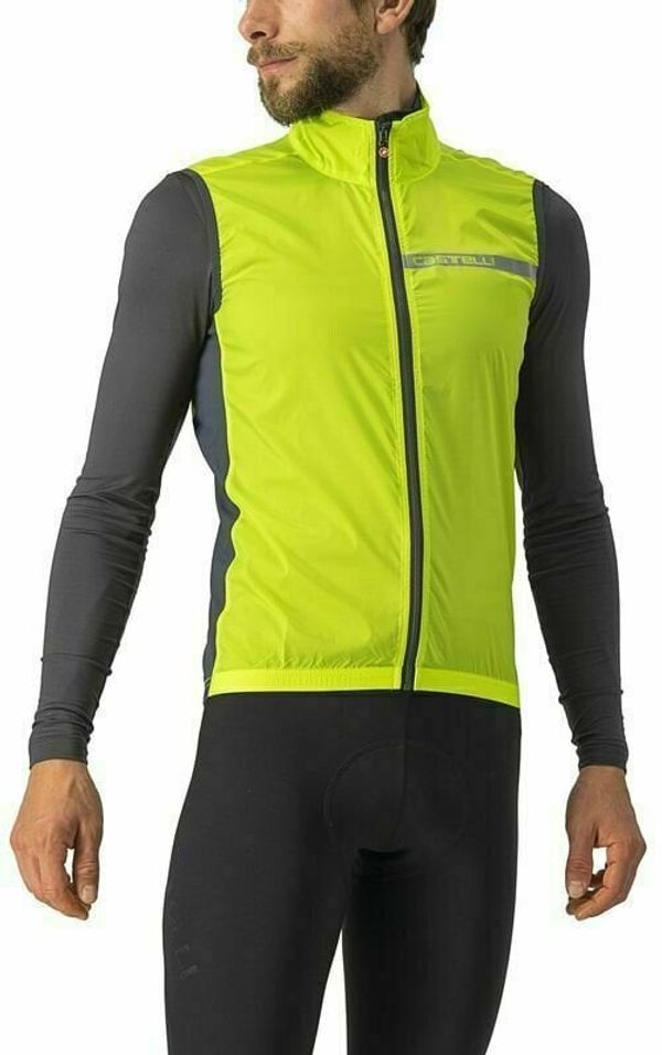 Castelli Castelli Squadra Stretch Vest Electric Lime/Dark Gray S Telovnik