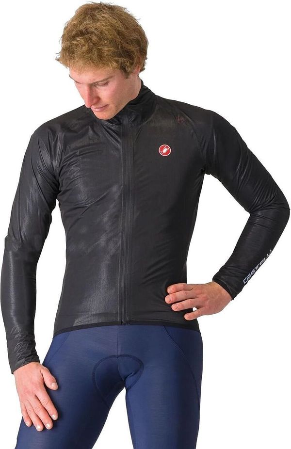 Castelli Castelli SQUALL SHELL Jakna Light Black/Silver Gray L