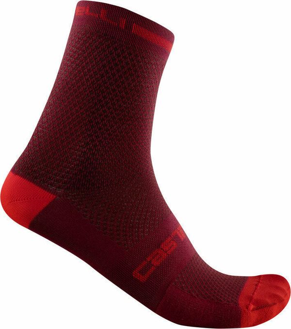 Castelli Castelli Superleggera T 12 Sock Bordeaux S/M Kolesarske nogavice