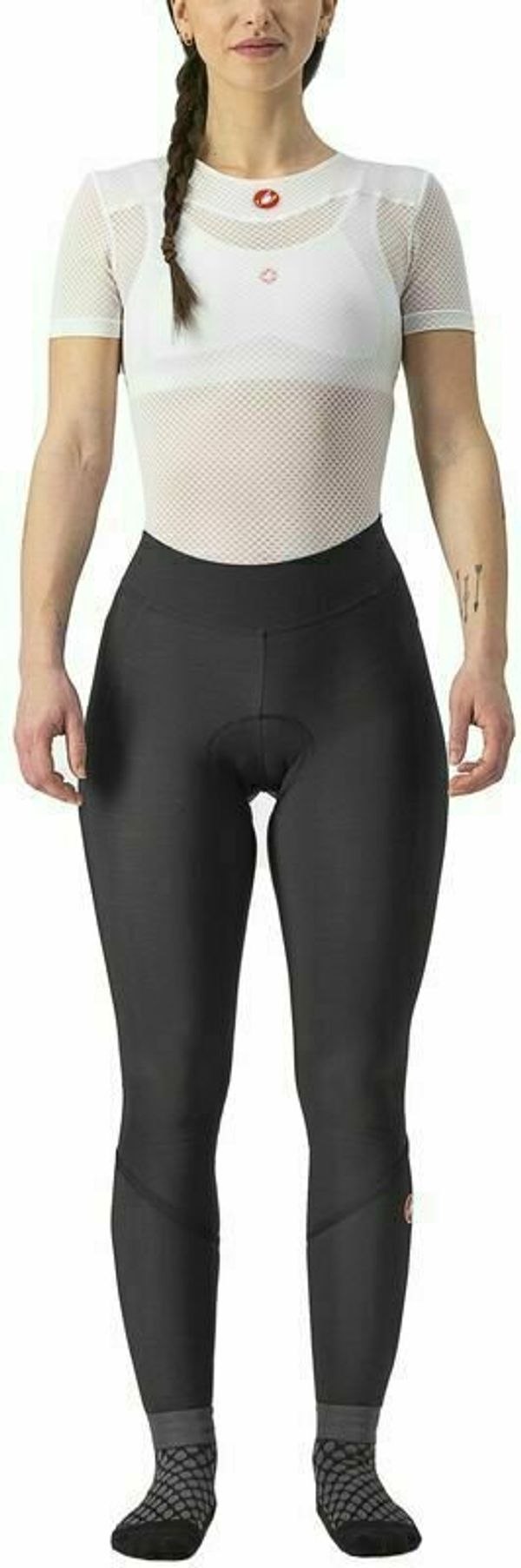 Castelli Castelli Velocissima Thermal Tight Black/Black Reflex M Kolesarske hlače