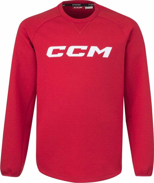 CCM CCM Locker Room Fleece Crew SR Red L SR Hokejski pulover