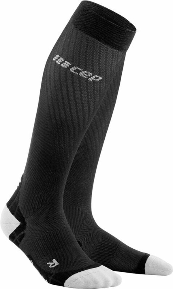 CEP CEP WP20IY Compression Tall Socks Ultralight Black/Light Grey II Tekaške nogavice