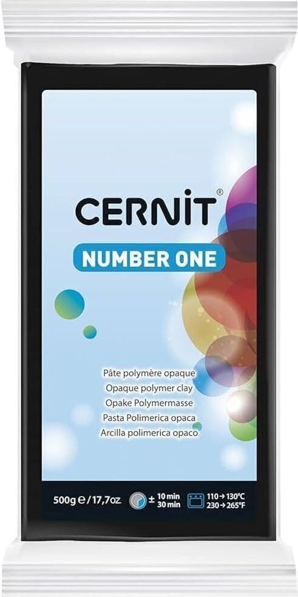 Cernit Cernit Polymer Clay N°1 Polimerna masa Black 500 g