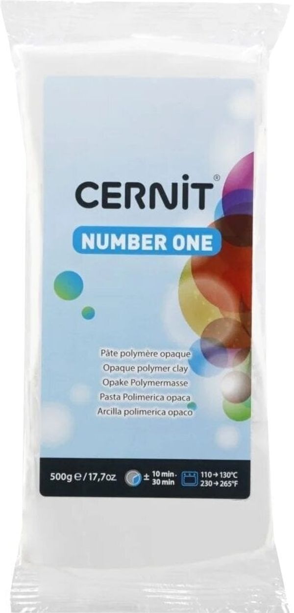 Cernit Cernit Polymer Clay N°1 Polimerna masa White Opaque 500 g