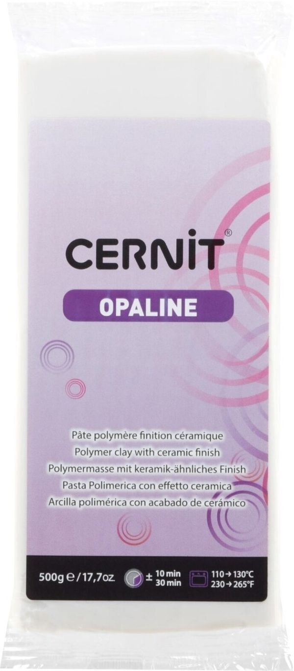 Cernit Cernit Polymer Clay Opaline Polimerna masa White 500 g