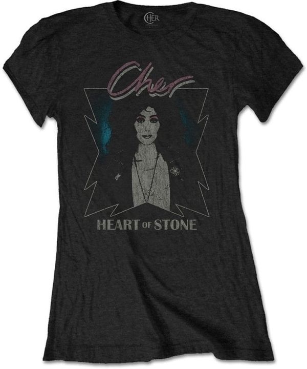 Cher Cher Majica Heart of Stone Womens Black M