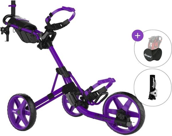Clicgear Clicgear Model 4.0 Purple Deluxe SET Purple Ročni voziček za golf