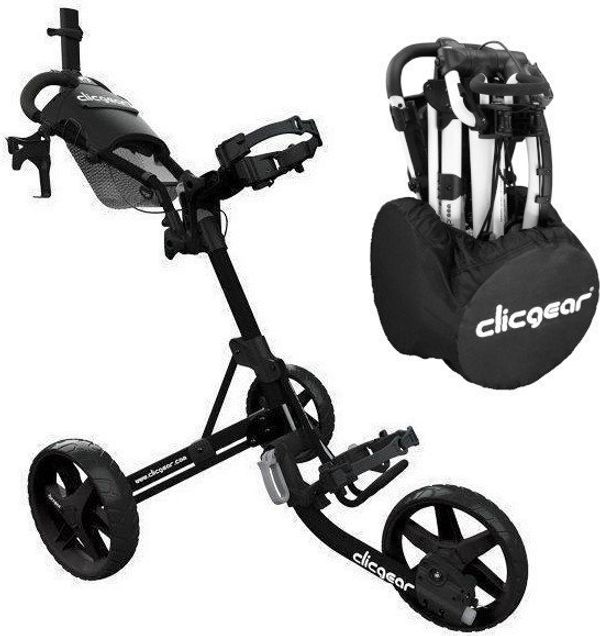 Clicgear Clicgear Model 4.0 SET Matt Black Ročni voziček za golf