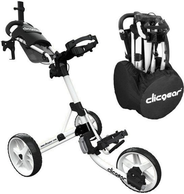 Clicgear Clicgear Model 4.0 SET Matt White Ročni voziček za golf