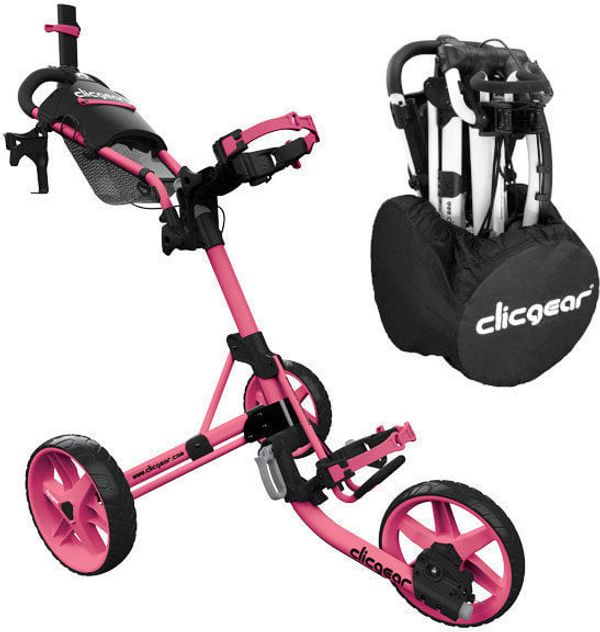 Clicgear Clicgear Model 4.0 SET Soft Pink Ročni voziček za golf