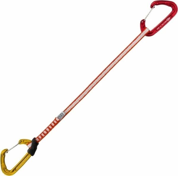 Climbing Technology Climbing Technology Fly-Weight EVO Long Set DY Quickdraw Red/Gold Wire Straight Gate 35.0