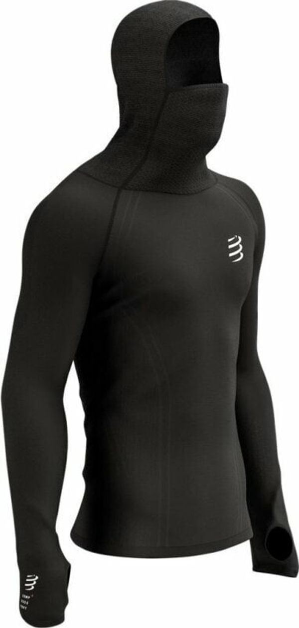 Compressport Compressport 3D Thermo UltraLight Racing Hoodie Black S Tekaška majica z dolgim rokavom