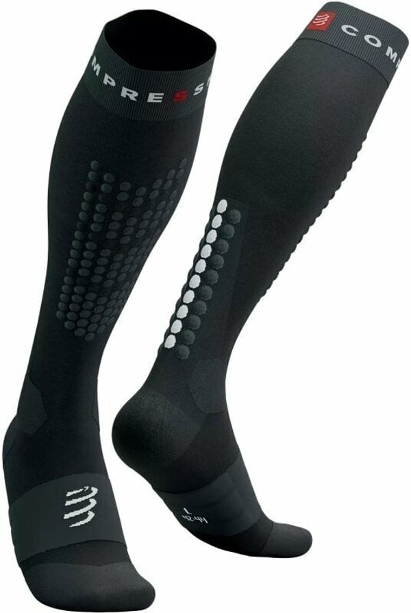 Compressport Compressport Alpine Ski Full Socks Black/Steel Grey T1 Tekaške nogavice