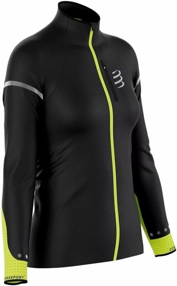 Compressport Compressport Hurricane Windproof Jacket Flash W Black/Fluo Yellow S Tekaška jakna