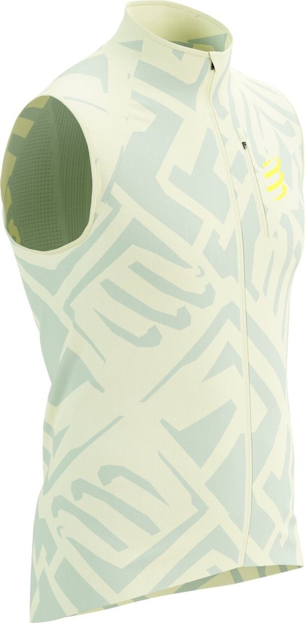 Compressport Compressport Hurricane Windproof Vest M Sugar Swizzle/Ice Flow/Safety Yellow L Tekaška jakna