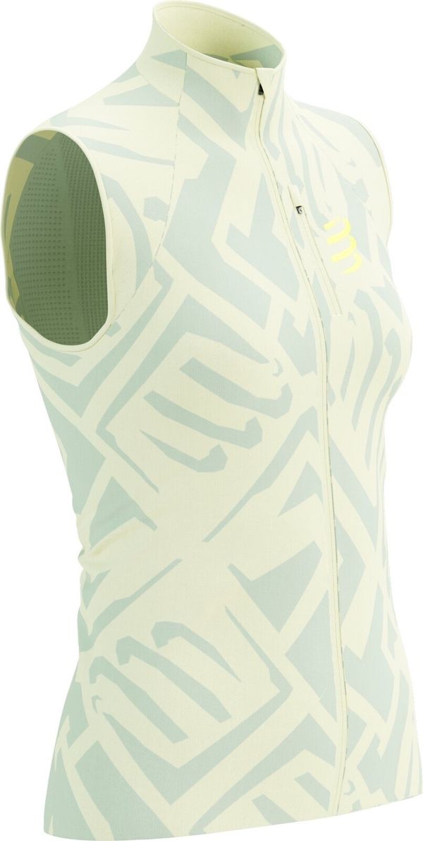 Compressport Compressport Hurricane Windproof Vest W Sugar Swizzle/Ice Flow/Safety Yellow L Tekaška jakna