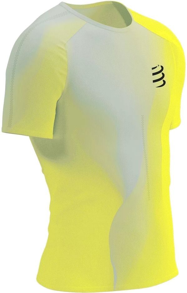 Compressport Compressport Performance SS Tshirt M Safety Yellow/White/Black M Tekaška majica s kratkim rokavom