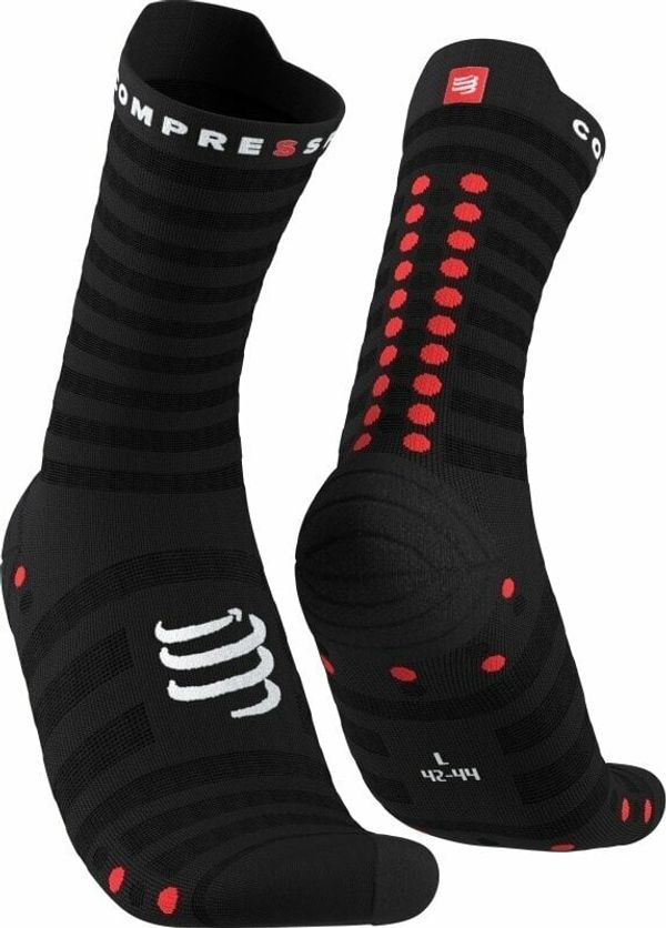 Compressport Compressport Pro Racing V4.0 Ultralight Run High Black/Red T2 Tekaške nogavice