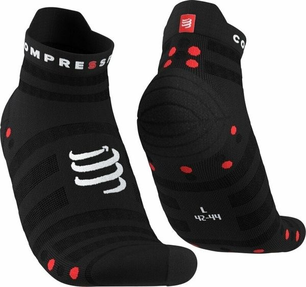 Compressport Compressport Pro Racing V4.0 Ultralight Run Low Black/Red T2 Tekaške nogavice