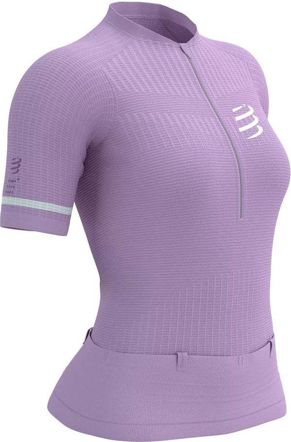 Compressport Compressport Trail Postural SS Top W Lupine/White L Tekaška majica s kratkim rokavom