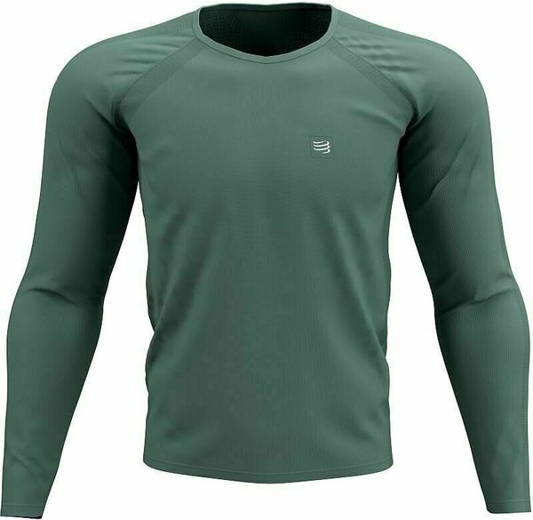 Compressport Compressport Training T-Shirt Silver Pine XL Tekaška majica z dolgim rokavom