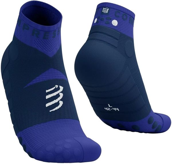 Compressport Compressport Ultra Trail Low Dazzling Blue/Dress Blues/White T1 Tekaške nogavice