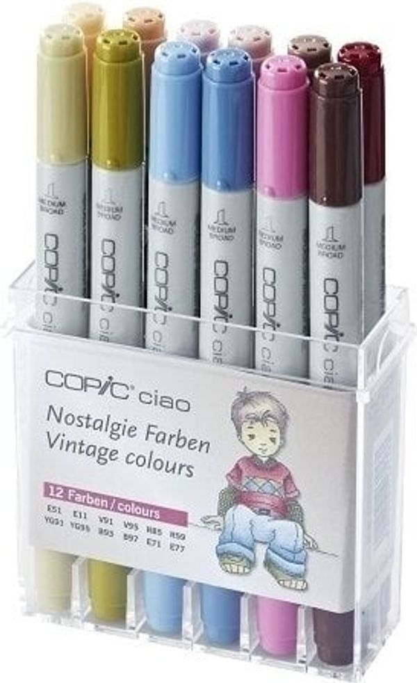 Copic Copic Ciao Kartuša za nalivno pero Vintage Colours 12 kos.