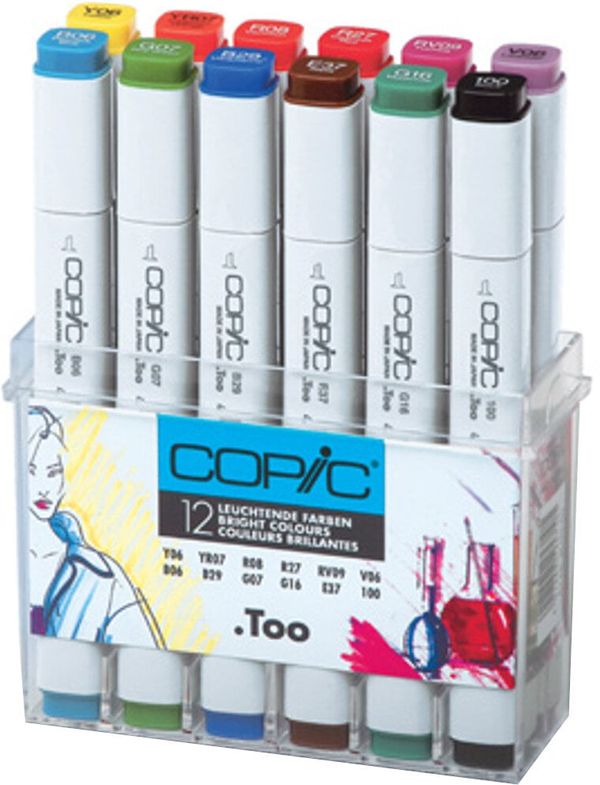 Copic Copic Classic Kartuša za nalivno pero Bright Colours 12 kos.