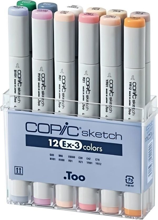 Copic Copic Sketch Kartuša za nalivno pero Ex Set 3 12 kos.