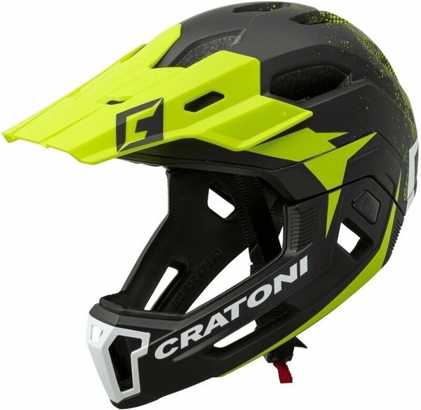 Cratoni Cratoni C-Maniac 2.0 MX Black/Lime Matt S/M Kolesarska čelada