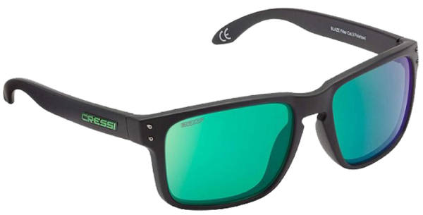 Cressi Cressi Blaze Black/Green/Mirrored Yachting očala