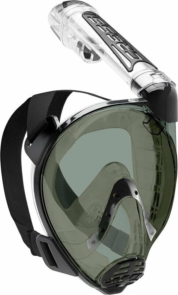 Cressi Cressi Duke Dry Full Face Mask Clear/Black/Smoked M/L