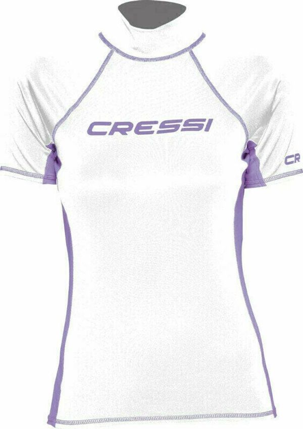 Cressi Cressi Rash Guard Lady Short Sleeve Majica White/Lilac XS