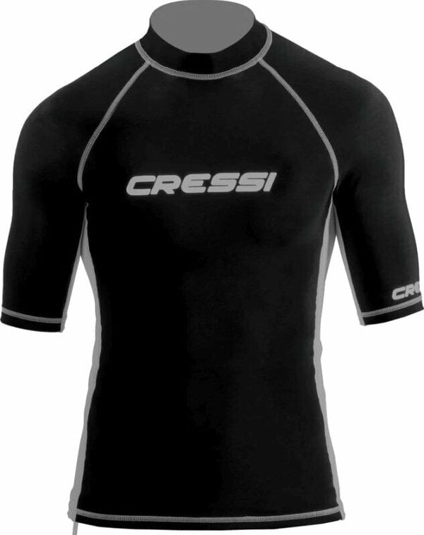 Cressi Cressi Rash Guard Man Short Sleeve Majica Black L