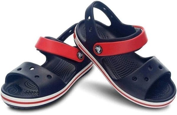 Crocs Crocs Kids' Crocband Sandal Navy/Red 19-20