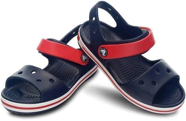 Crocs Crocs Kids' Crocband Sandal Navy/Red 20-21