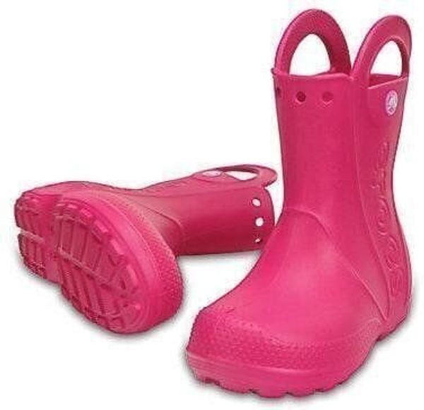 Crocs Crocs Kids' Handle It Rain Boot Candy Pink 22-23