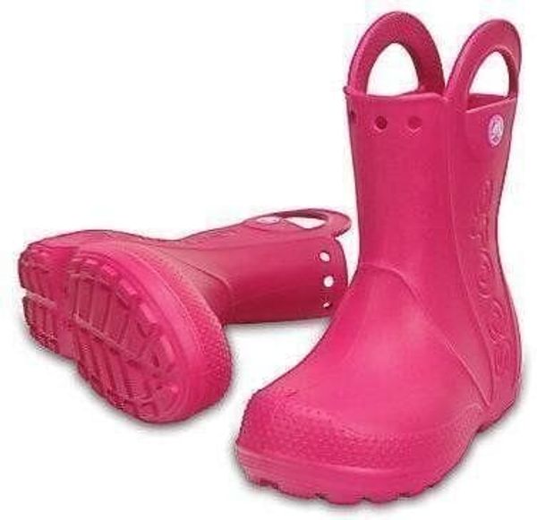 Crocs Crocs Kids' Handle It Rain Boot Candy Pink 32-33