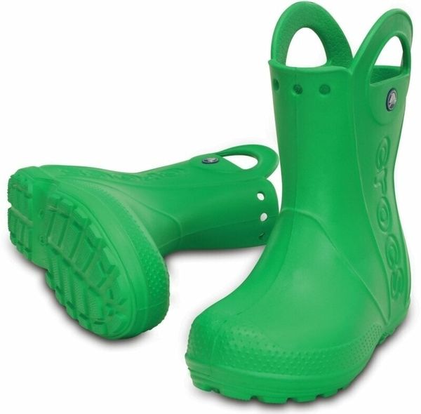 Crocs Crocs Kids' Handle It Rain Boot Grass Green 28-29