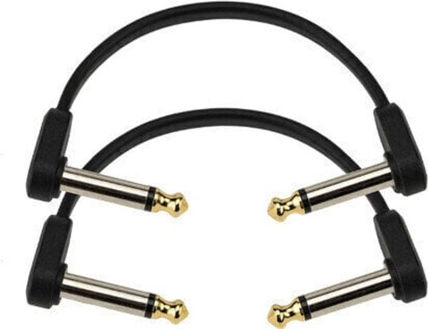 D'Addario D'Addario Flat Patch Cable Črna 10 cm Kotni - Kotni