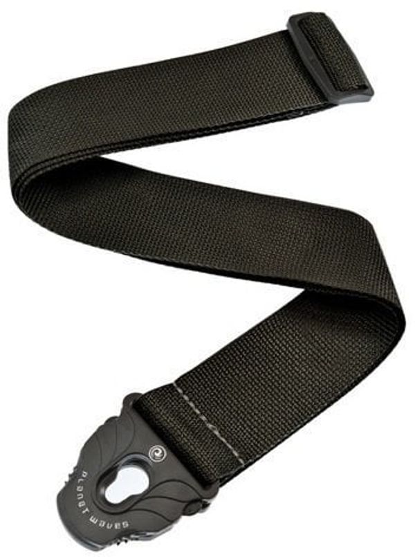 D'Addario Planet Waves D'Addario Planet Waves PW-SPL-200 Planet Lock Guitar Strap Polypropylene Black